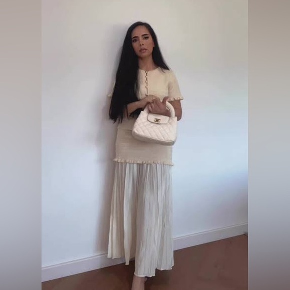 ZARA COMBINED KNIT SKIRT - Picture 5 of 10